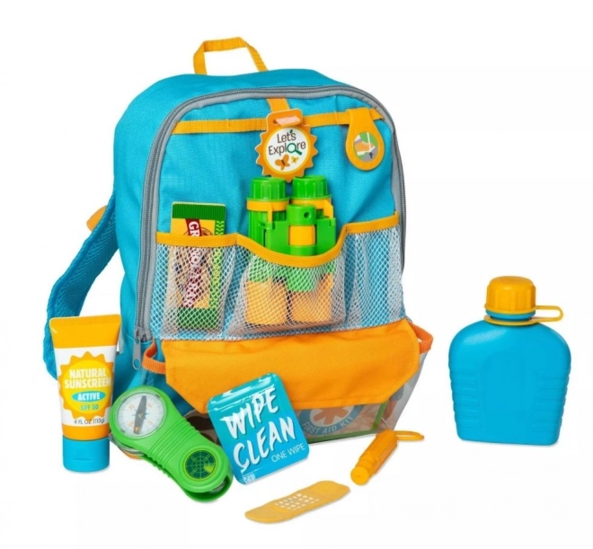 herní sada pro malé průzkumníky s batohem Melissa & Doug Let's Explore