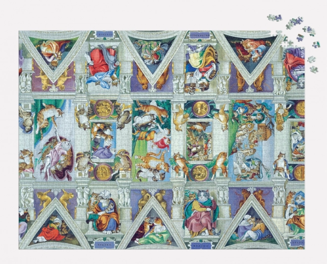 GALISON Puzzle Meowsterpiece: Strop Sixtínské kaple 2000 dílků