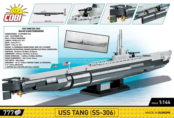 Model lodě USS Tang (SS-306) od COBI