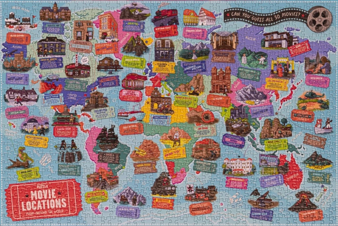 Profesor Puzzle Filmová Místa 1000 Dílů Puzzle