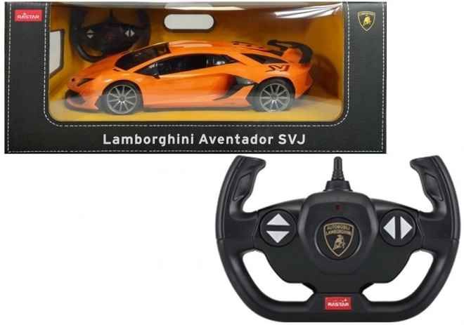 Auto R/C Lamborghini Aventador Rastar 1:14 oranžové