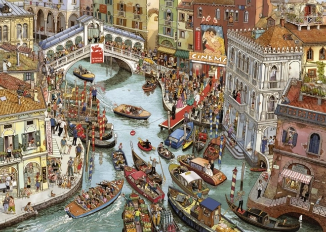Puzzle O Sole Mio! 2000 dílků s plakátem