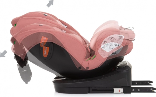 Autosedačka Chipolino Volare i-Size Isofix 360 Flamingo