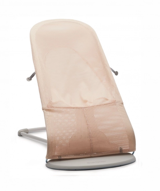 BABYBJORN - Lehátko BALANCE SOFT MESH - šedá/bílá – Růžová/bílá