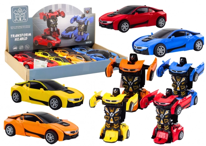 auto-robot 2v1 proměnlivý robot ve 4 barvách