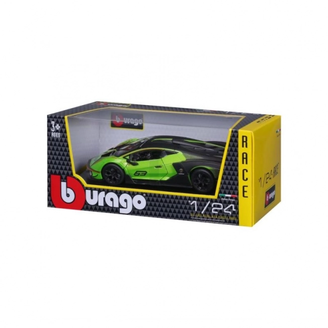 Bburago 1:24 Dirka Lamborghini Essenza SCV12 – Zelené