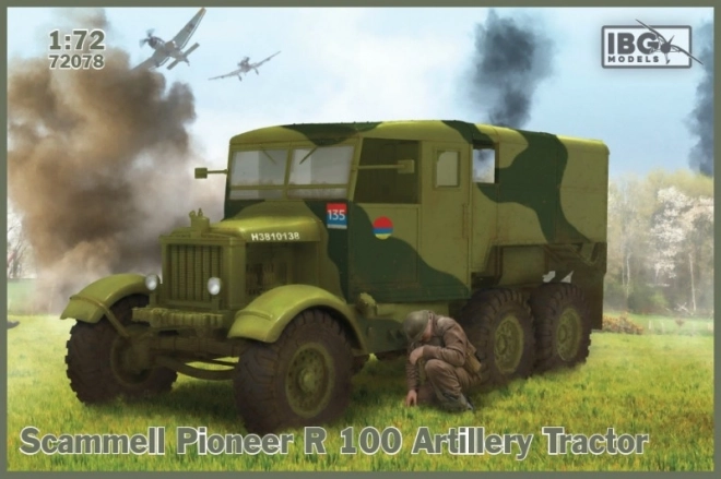 Plastikový model dělostřeleckého traktoru Scammell Pioneer R100