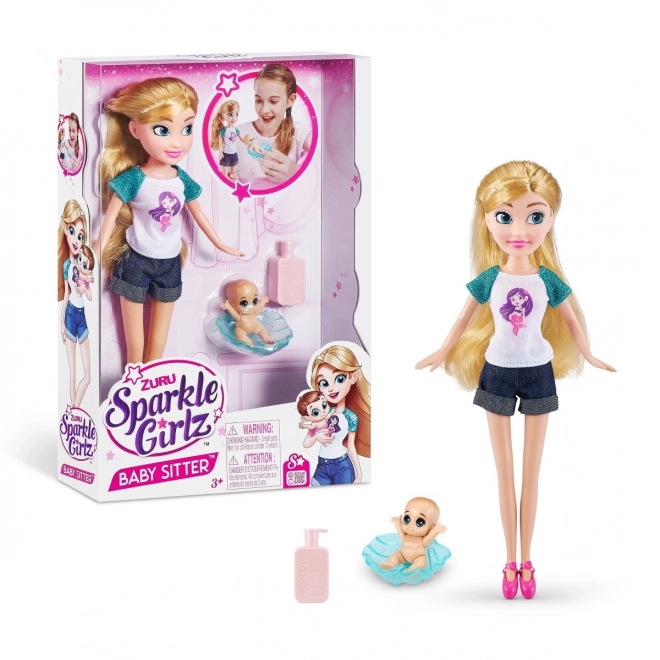 Zuru Sparkle Girlz baby sitter panenka
