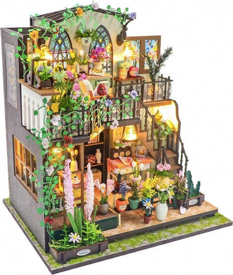 Miniatura domečku Darcyin květinový dům