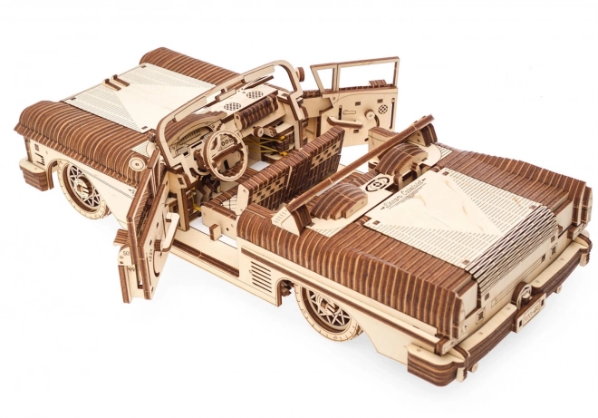 3D dřevěné mechanické auto model Kabriolet snů