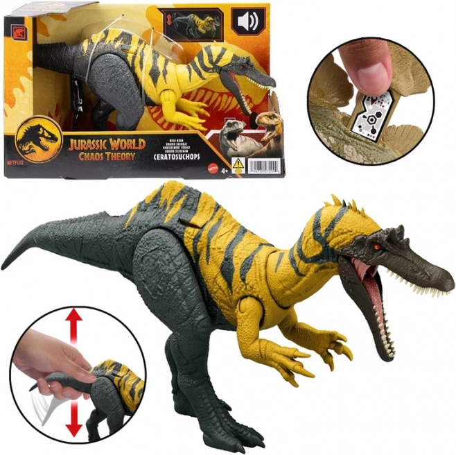 Figurka dinosaurus Ceratosuchops Jurassic World s divokým řevem a pohyblivými částmi