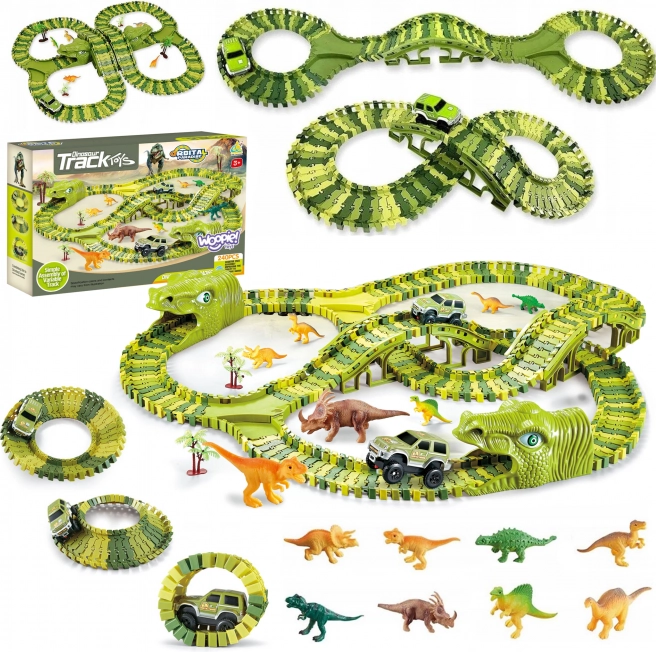Dinosauří závodní dráha XXL 240 prvků