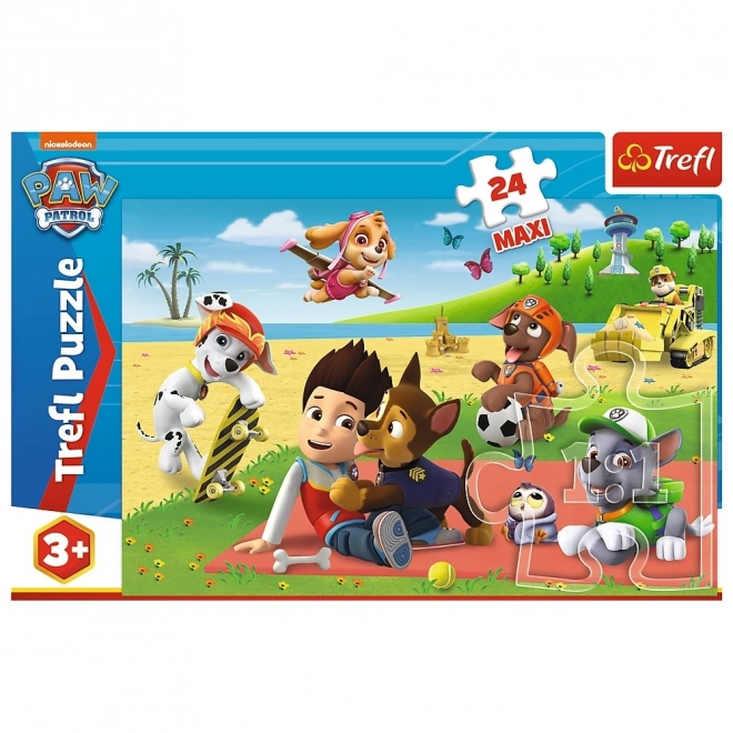 Puzzle 24 dílků MAXI Tlapková patrola Deka Fun