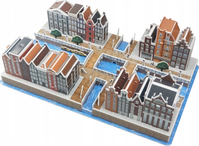 3D puzzle Amsterodam Canal District 107 dílků