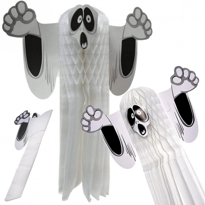 Přívěsek Duch pro Halloween z Papíru