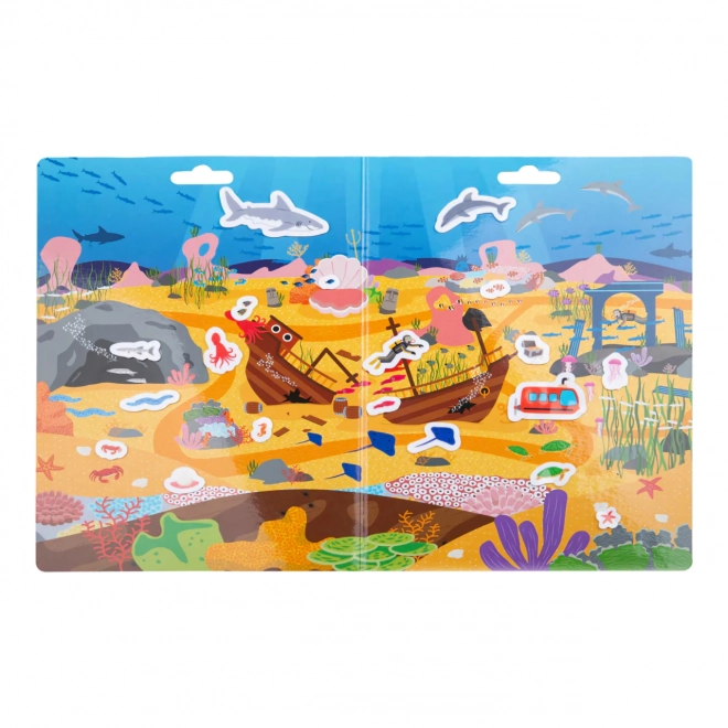 Bigjigs Toys Znovu použitelné samolepky – Dobrodružství v moři