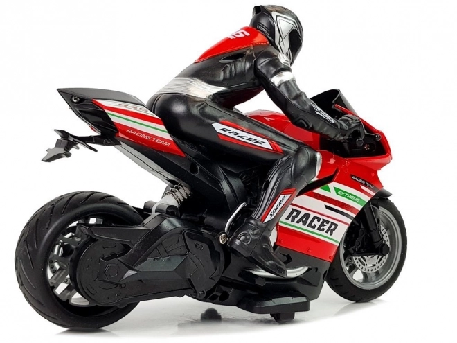 Sportovní závodní motocykl na dálkové ovládání 2.4G Range 35m Red