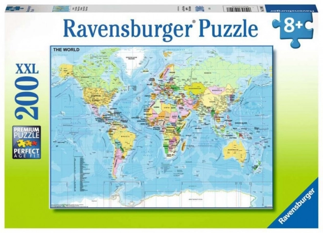 Ravensburger mapa světa – puzzle 200 dílků