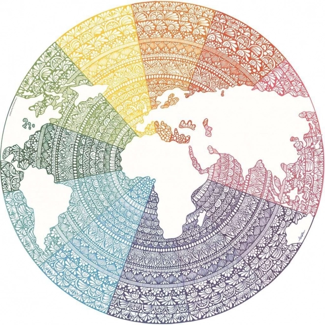 Ravensburger puzzle Kruh barev Mandala 500 dílků