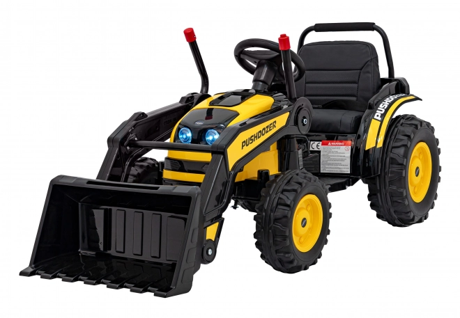 Dětský elektrický traktor s pohyblivou lžící a dálkovým ovládáním