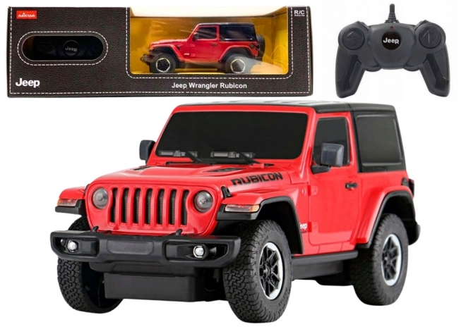 Zdalně řízené auto Jeep Wrangler Rubicon červený