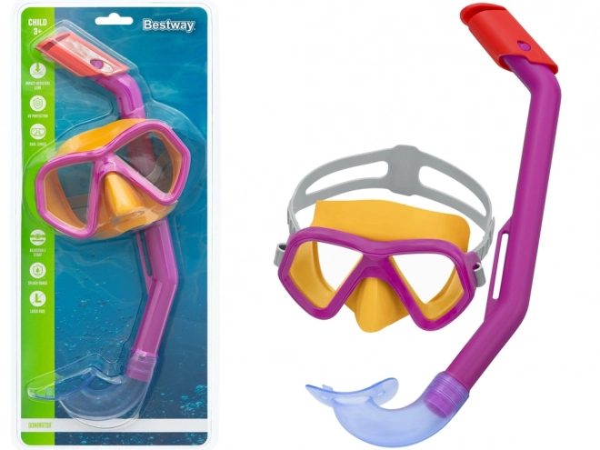 Potápěčská sada Bestway Mask+Tube 24023 – Růžová