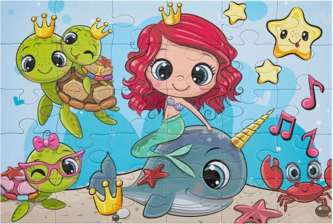 GRAFIX Puzzle Mořská panna 30 dílků