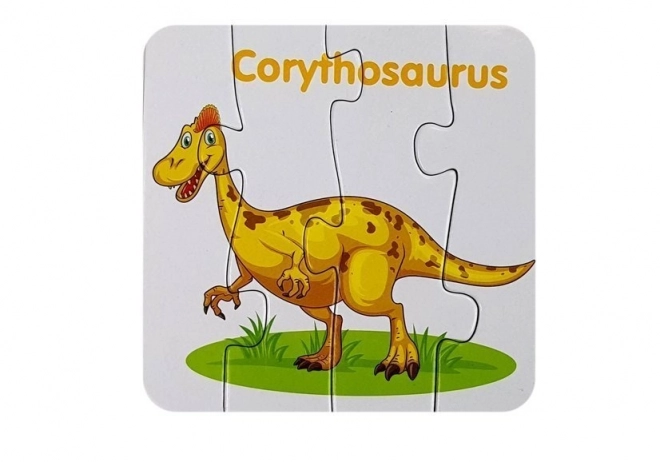Vzdělávací puzzle Dinosauři Angličtina 10 Spojení