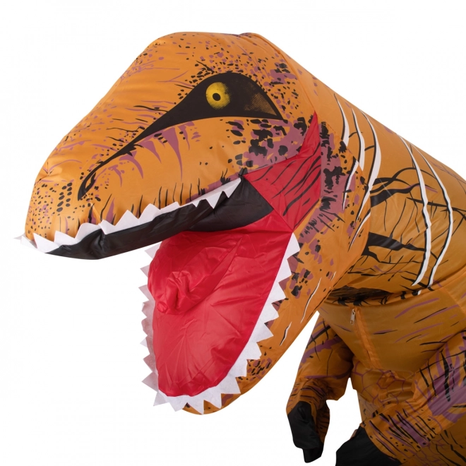Kostým nafukovací dinosaurus T-REX hnědý