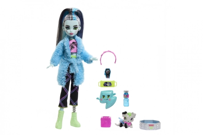 Panenka Monster High Pyžamová Párty Frankie Stein