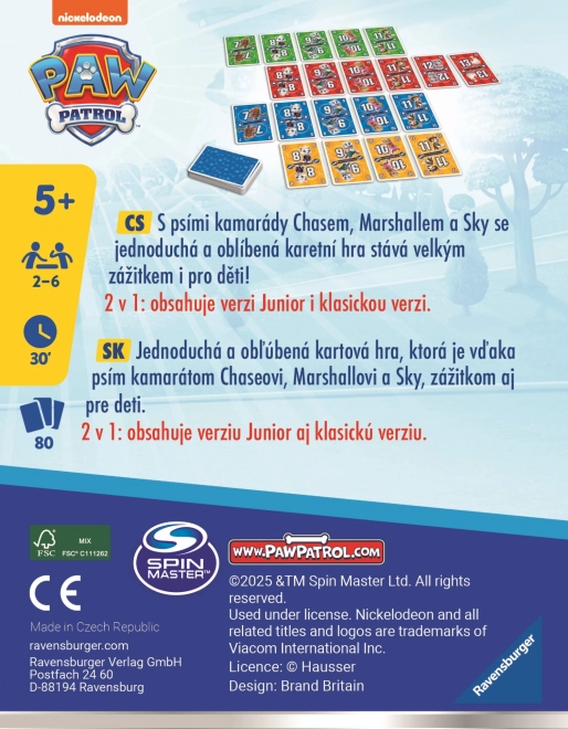 Ravensburger Karetní hra Jedenáctka - Tlapková patrola