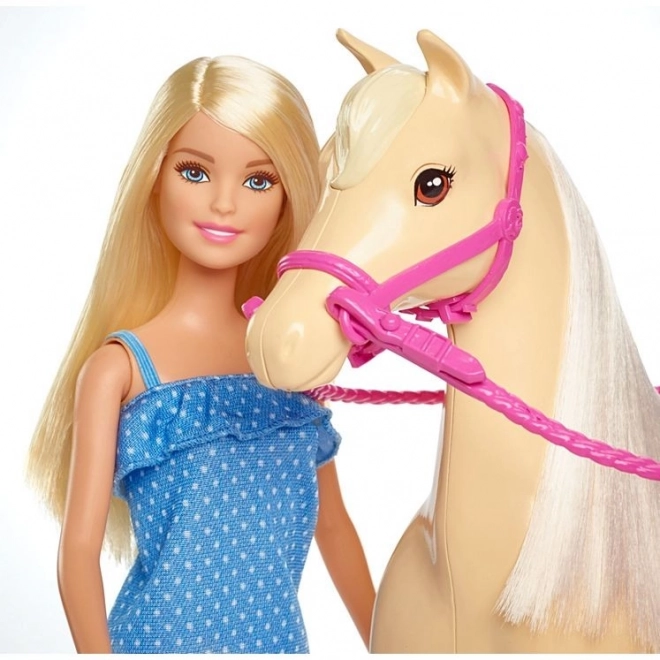 Barbie jezdecký set s koněm