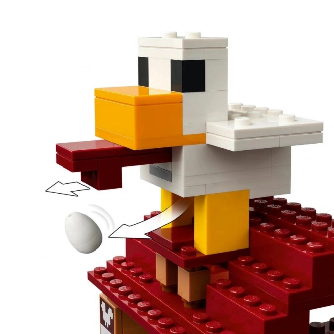 Lego Minecraft Balón Ďasa a útok na vesnici