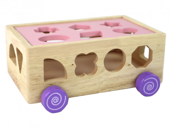 Dřevěný třídič kol Vzdělávací tvary Geometrické obrazce