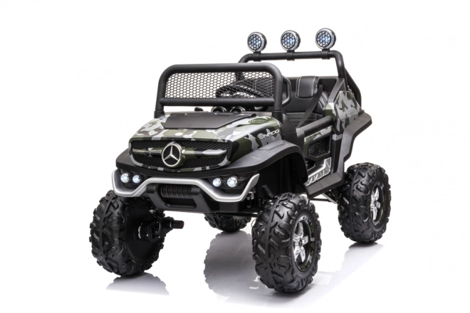 Dětské elektrické auto Unimog S v maskáčové barvě