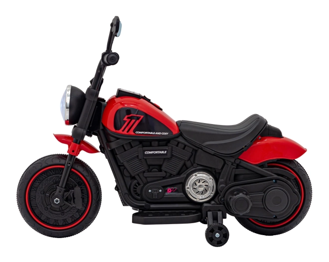 Motocikel Chopper FASTER – Červený