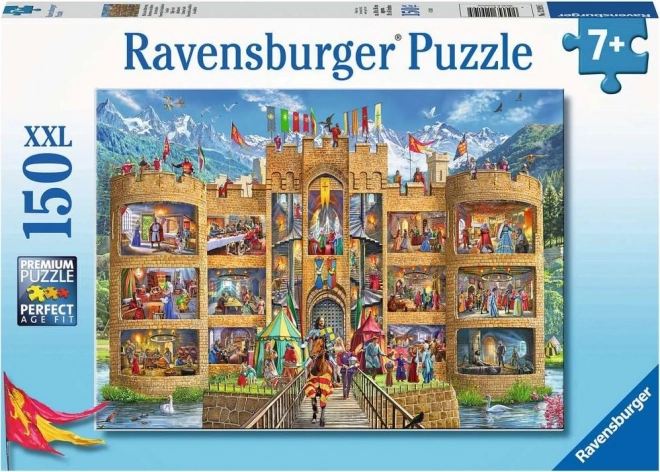 RAVENSBURGER Puzzle Pohled do rytířského hradu XXL 150 dílků