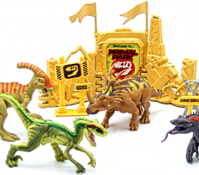 Primal Clash! Sada bojujících dinosaurů 17 cm