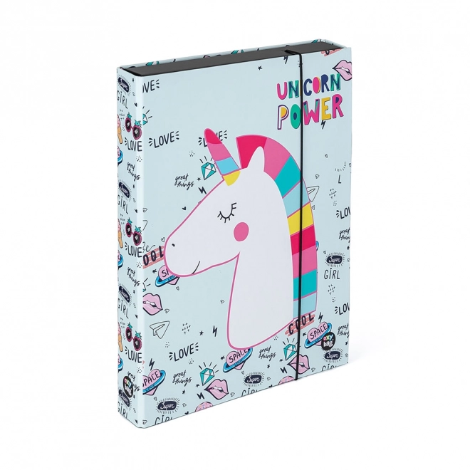 Box na sešity formátu A4 Jumbo s motivem Unicorn
