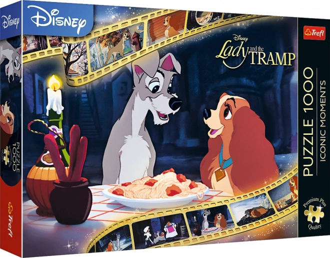 TREFL Puzzle Premium Plus Iconic Moments: Lady a Tramp 1000 dílků