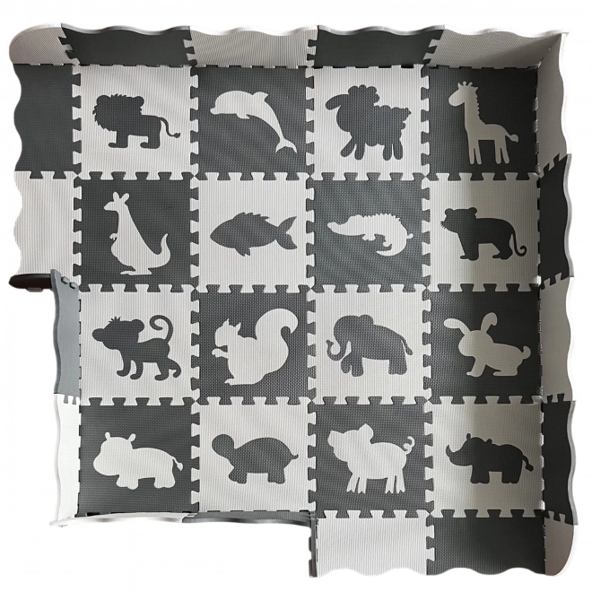 Kontrastní pěnová hrací podložka zvířata puzzle Woopie