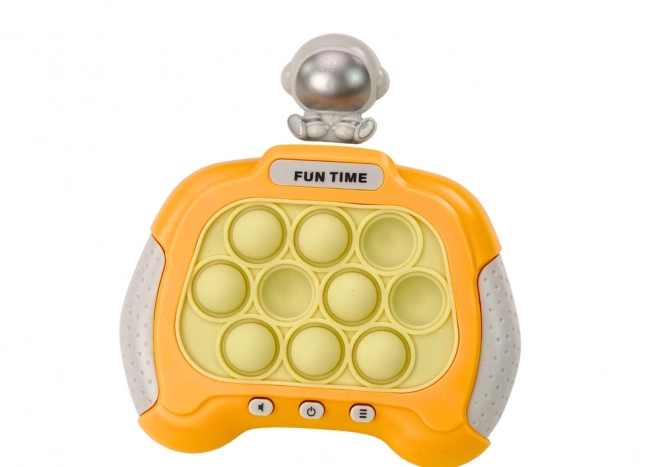 Smyslová hra Pop-It console Cosmonaut Lights Sounds Yellow