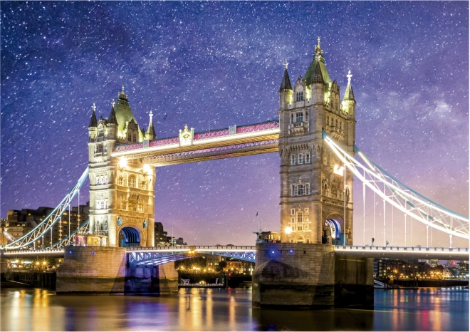 Svítící puzzle Tower Bridge v Londýně 1000 dílků