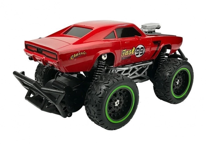 Červené dálkově ovládané terénní auto R/C