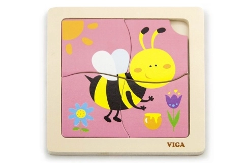 Dřevěné puzzle včelka od Viga