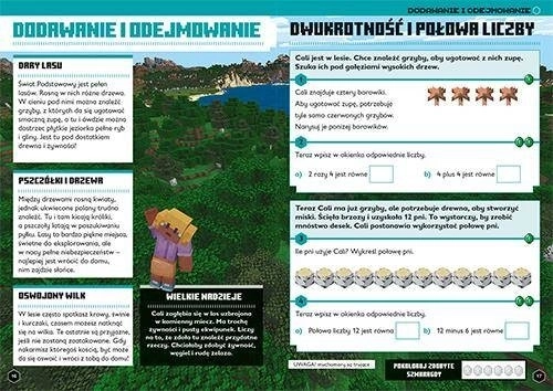 Minecraft: Velká kniha matematických mega úkolů pro děti 7+