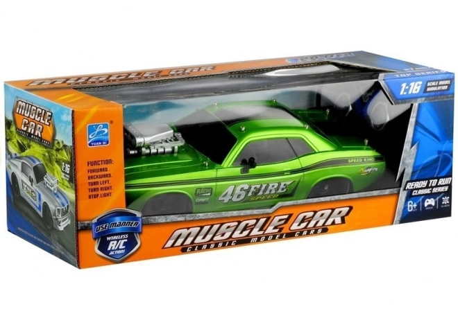 Zelené zdalńe ovládané auto 1:16 R/C