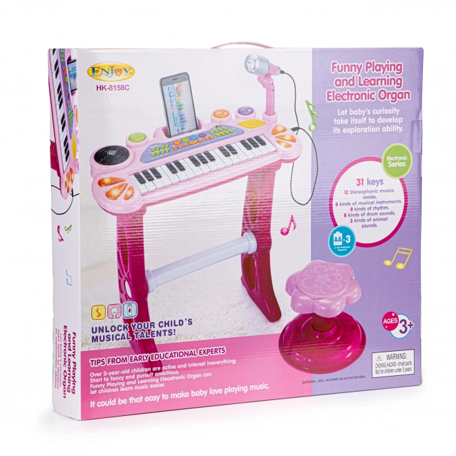 Keyboard s mikrofonem a MP3