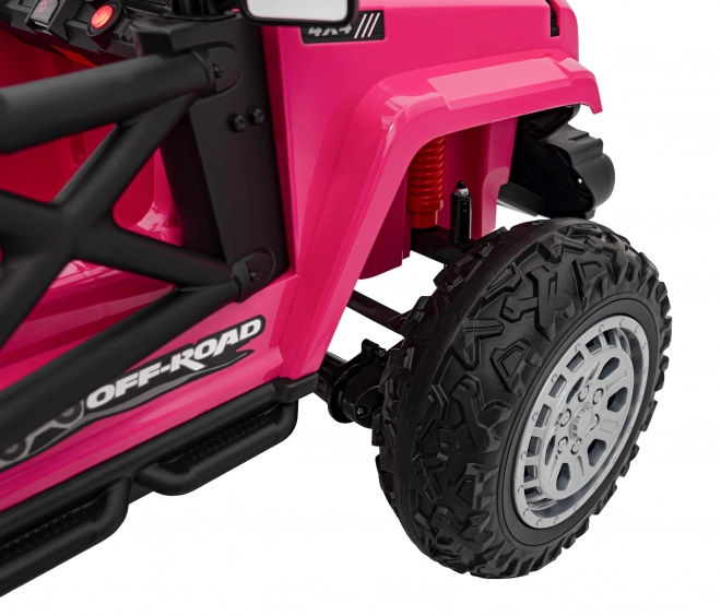 Off Road růžové dětské elektrické auto