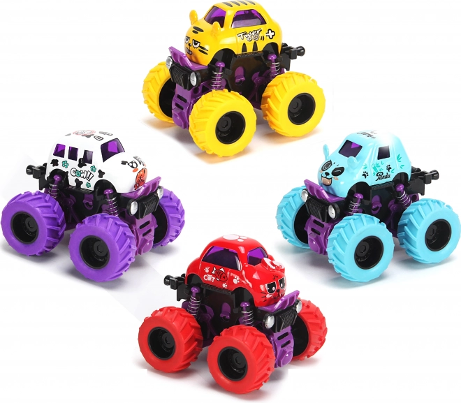 Kovové auto Bigfoot mini 9 cm na setrvačník